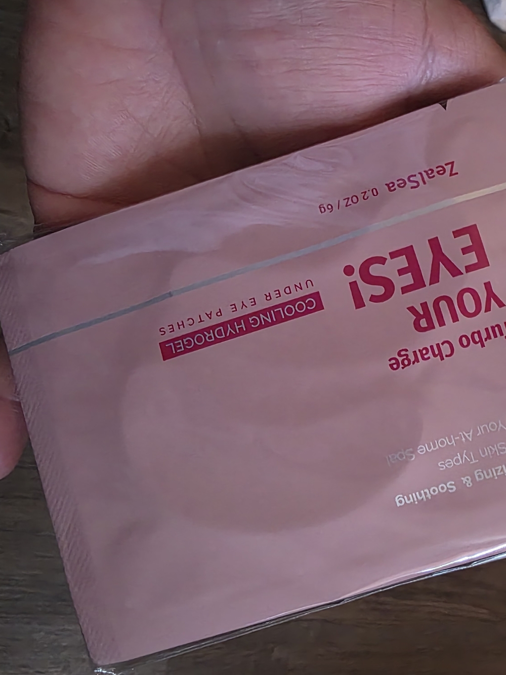Cooling Hydrogel Under-Eye Patches — Pink Soothing Care 4pack